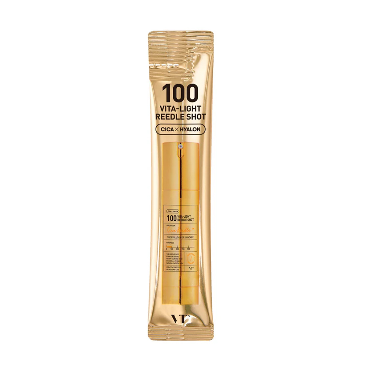 Освітлювальний бустер для обличчя VT Cosmetics Vita-Light Reedle Shot 100 зі спікулами, 2 мл