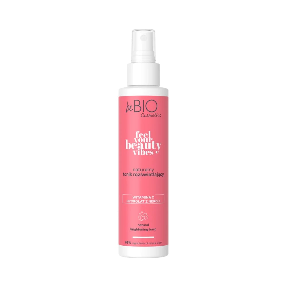 Освітлювальний тонік для обличчя beBIO Feel Your Beauty Vibes Natural Brightening Tonic, 150 мл